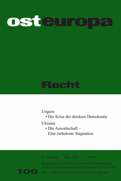 Heft 1 Cover