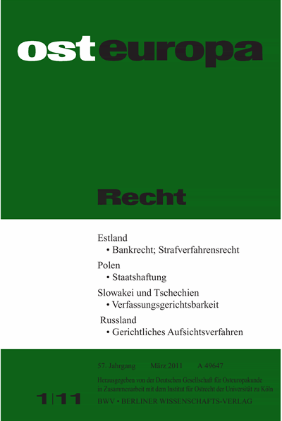 Heft 1 Cover
