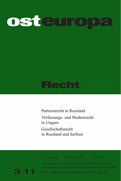 Heft 3 Cover