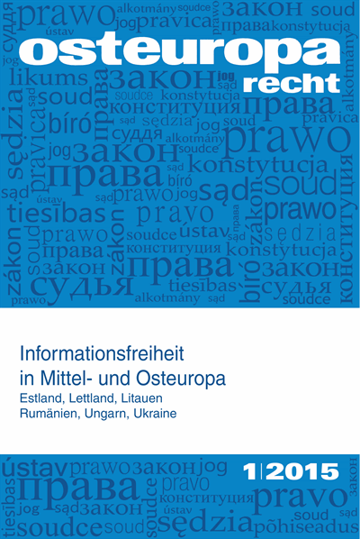 Heft 1 Cover