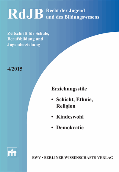 RdJB Recht der Jugend und des Bildungswesens