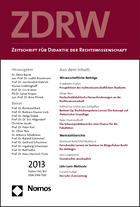 ZDRW Zeitschrift für Didaktik der Rechtswissenschaft