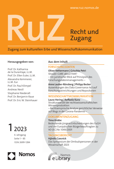 Heft 1 Cover