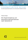Tobias Gerigk - Die Organvergütung von Versicherungsunternehmen nach Solvency II