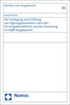 Pascal Friton - Die Festlegung und Erfüllung von Eignungsparametern nach den EU-Vergaberichtlinien und die Umsetzung im GWB-Vergaberecht